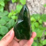 295g Great Quality Green Nephrite Jade Free Form