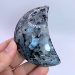 174g Nice Quality Rainbow Grey Larvikite Moon