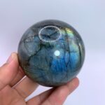 605g Top Quality Blue Labradorite Sphere