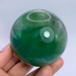 508g Top Quality Emerald Green Fluorite Sphere