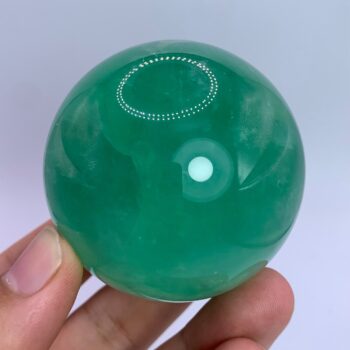 319g Top Quality Emerald Green Fluorite Sphere, Fluorite Ball, Fluorite, Fluorite Sphere, Green Fluorite, Fluorite Crystal Sphere, Sphere