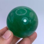 237g Top Quality Emerald Green Fluorite Sphere