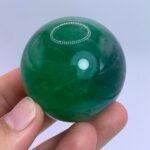 205g Top Quality Emerald Green Fluorite Sphere