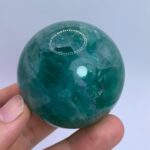 260g Top Quality Emerald Green Fluorite Sphere