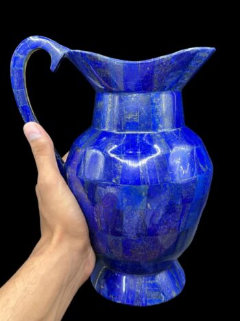 Beautiful Hand Made Lapis Lazuli Jug, Lapis Jug, Lapis Lazuli Jug, Lapis Blue Jug, Lapis Stone Jug, Lapis Lazuli, Lapis Water Jug, Lapis