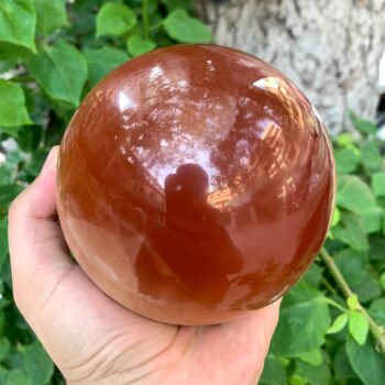 2.1 Kg Best Quality Red Honey Calcite Sphere