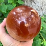 2.1 Kg Best Quality Red Honey Calcite Sphere