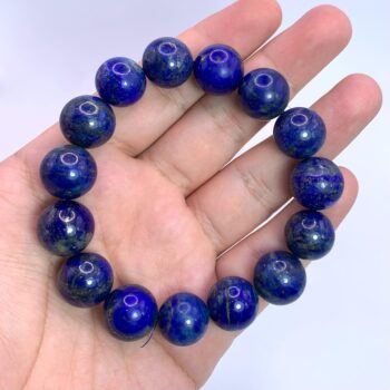 84g Beautiful Lapis Lazuli Bracelet, Lapis Beads Bracelet, Lapis Round Beads Bracelet, Lapis Large Beads Bracelet, Lapis Bracelet, Lapis