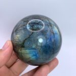 605g Top Quality Blue Labradorite Sphere