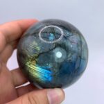 605g Top Quality Blue Labradorite Sphere