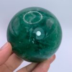 825g Top Quality Emerald Green Fluorite Sphere