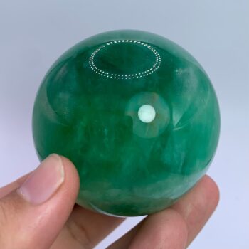 427g Top Quality Emerald Green Fluorite Sphere, Fluorite Ball, Fluorite, Fluorite Sphere, Green Fluorite, Fluorite Crystal Sphere, Sphere