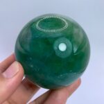 508g Top Quality Emerald Green Fluorite Sphere