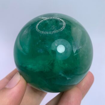 450g Top Quality Emerald Green Fluorite Sphere, Fluorite Ball, Fluorite, Fluorite Sphere, Green Fluorite, Fluorite Crystal Sphere, Sphere