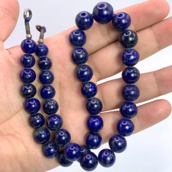 92g Beautiful Lapis Lazuli Necklace, Lapis Beads Strand, Lapis Round Beads Strand, Lapis Blue Beads Strand, Lapis Strand, Lapis Bead Strand