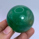 237g Top Quality Emerald Green Fluorite Sphere