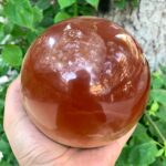 2.1 Kg Best Quality Red Honey Calcite Sphere