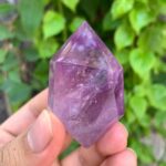Beautiful Quality Transparent Purple Amethyst Double Terminated Point