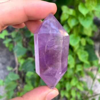 Amazing Quality Transparent Purple Amethyst Double Terminated Point