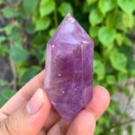 Amazing Quality Transparent Purple Amethyst Double Terminated Point