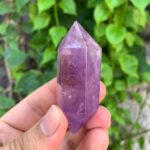 Amazing Quality Transparent Purple Amethyst Double Terminated Point