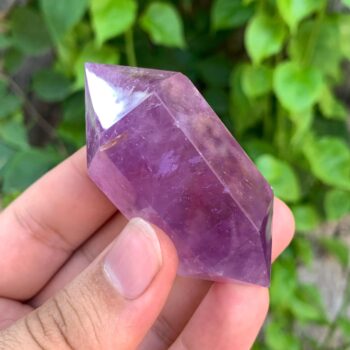 73g Beautiful Transparent Purple Amethyst Double Terminated Point, Amethyst Point, Double Terminated Amethyst Point, Amethyst Crystal