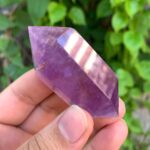 73g Beautiful Transparent Purple Amethyst Double Terminated Point