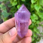 50g Beautiful Transparent Purple Amethyst Double Terminated Point