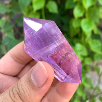 50g Beautiful Transparent Purple Amethyst Double Terminated Point, Amethyst Point, Double Terminated Amethyst Point, Amethyst Crystal
