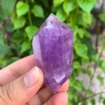 73g Beautiful Transparent Purple Amethyst Double Terminated Point