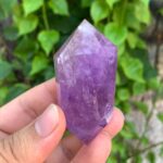 73g Beautiful Transparent Purple Amethyst Double Terminated Point