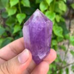 73g Beautiful Transparent Purple Amethyst Double Terminated Point