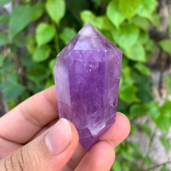 73g Beautiful Transparent Purple Amethyst Double Terminated Point, Amethyst Point, Double Terminated Amethyst Point, Amethyst Crystal