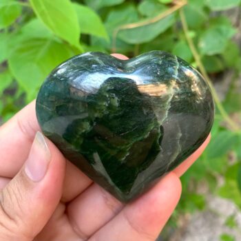 112g Top Quality Green Nephrite Jade Heart Stone, Nephrite Jade, Nephrite, Nephrite Jade Heart Stone, Jade Heart, Nephrite Heart Stone, Jade