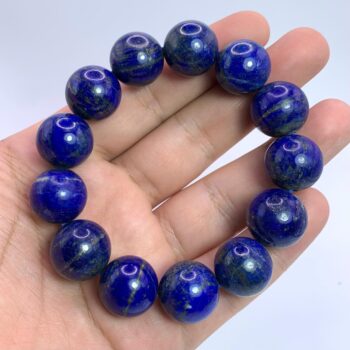 94g Beautiful Lapis Lazuli Bracelet, Lapis Beads Bracelet, Lapis Round Beads Bracelet, Lapis Large Beads Bracelet, Lapis Bracelet, Lapis