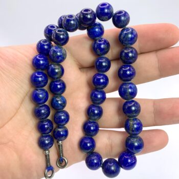 86g Beautiful Lapis Lazuli Necklace, Lapis Beads Strand, Lapis Round Beads Strand, Lapis Blue Beads Strand, Lapis Strand, Lapis Bead Strand