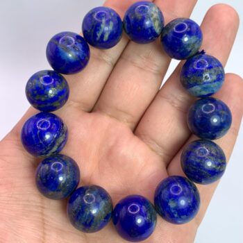 84g Beautiful Lapis Lazuli Bracelet, Lapis Beads Bracelet, Lapis Round Beads Bracelet, Lapis Large Beads Bracelet, Lapis Bracelet, Lapis