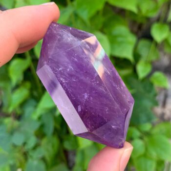 Gorgeous Top Quality Transparent Purple Amethyst Double Terminated Point