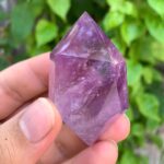 Beautiful Quality Transparent Purple Amethyst Double Terminated Point