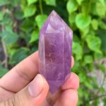 Amazing Quality Transparent Purple Amethyst Double Terminated Point