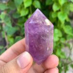 73g Beautiful Transparent Purple Amethyst Double Terminated Point