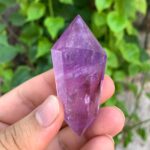 50g Beautiful Transparent Purple Amethyst Double Terminated Point