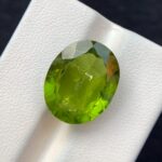 13.50 CT’s Green Cushion Cut Peridot