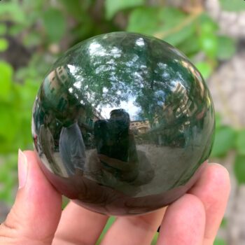 540g AAA Quality Green Nephrite Jade, Nephrite Jade, Nephrite Sphere, Nephrite Jade Sphere, Jade Sphere, Nephrite Ball, Nephrite Jade Ball