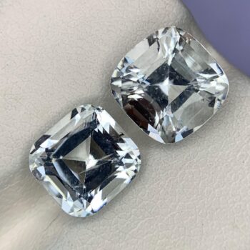 6.25 Ct's 100% Natural Eye Clean Cushion Cut Aquamarine, Aquamarine, Loose Aquamarine Gemstone, Cut Aquamarine, Aquamarine Gemstone 2 Pieces