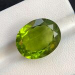 13.50 CT’s Green Cushion Cut Peridot