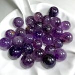 Beautiful Top Quality Transparent Purple Amethyst Spheres
