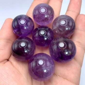 Best Quality Transparent Purple Amethyst Spheres