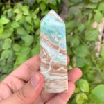 195g Beautiful Caribbean Calcite Tower
