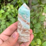 195g Beautiful Caribbean Calcite Tower